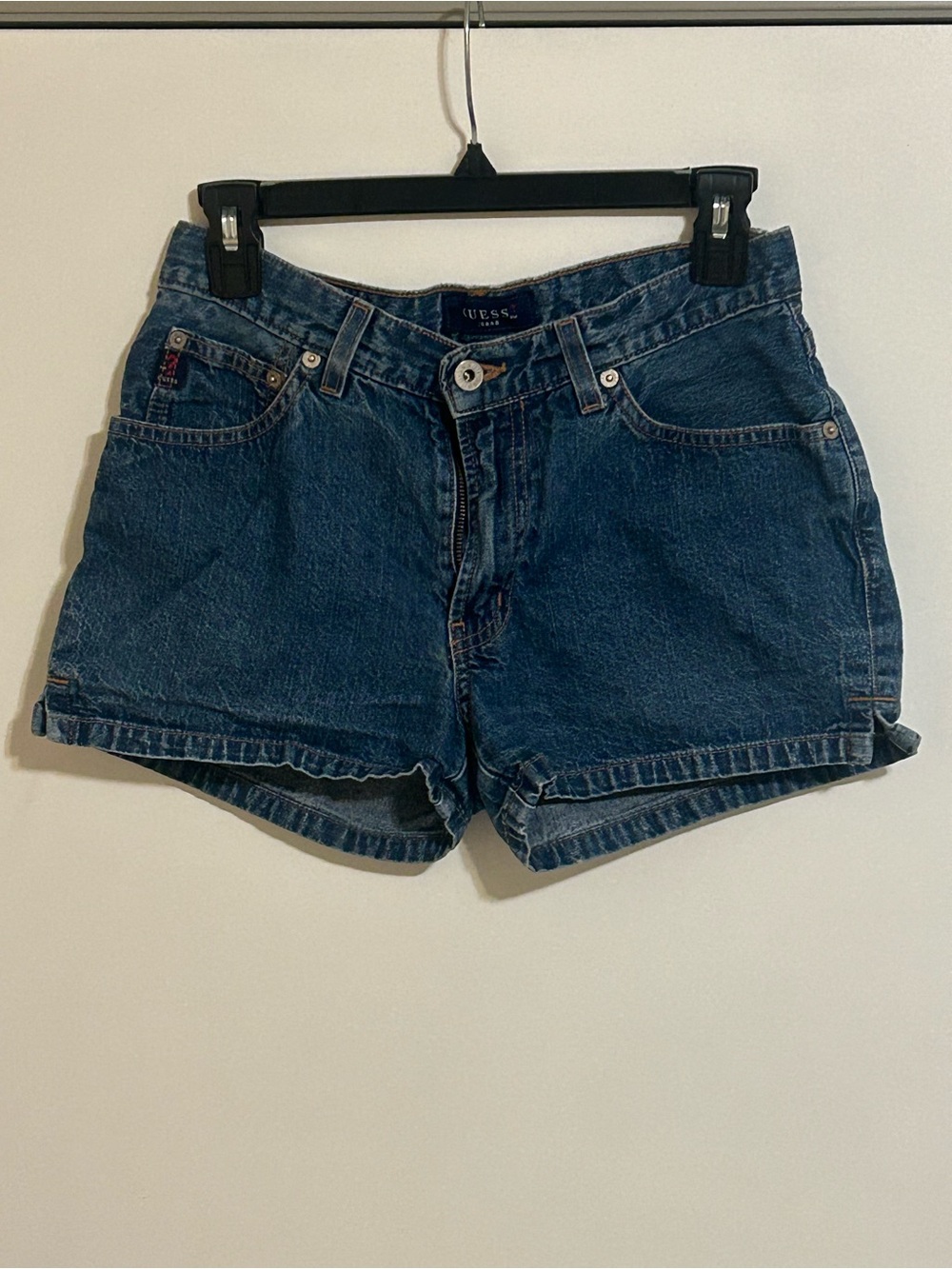 GUESS Women's Blue Vintage Denim Shorts